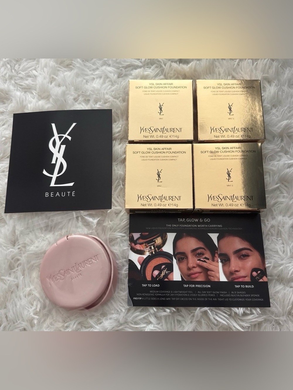YSL Skin Affair Soft Glow Cushion Foundations & exclusive viral keychain!